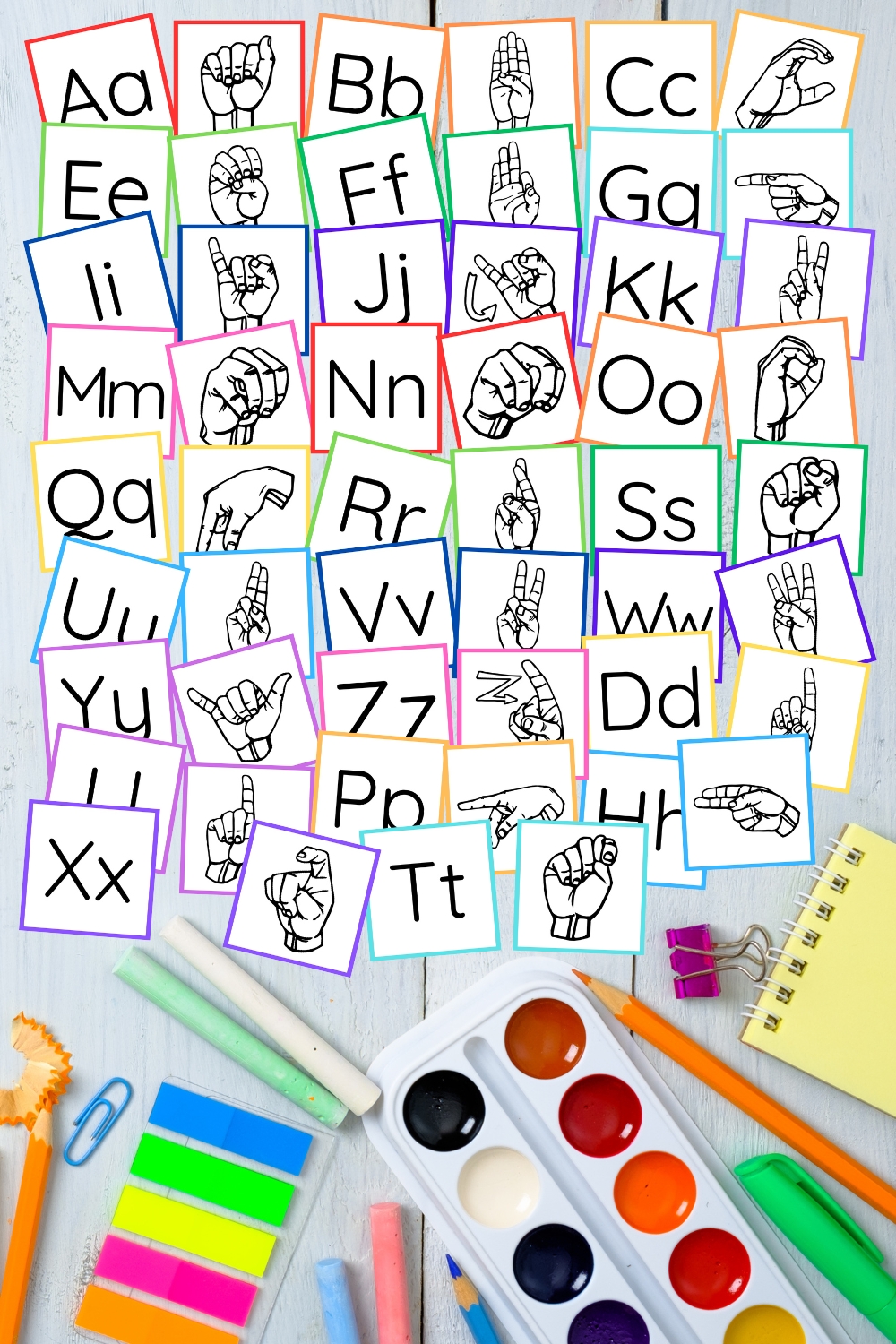 Free Printable ASL Alphabet Memory Game
