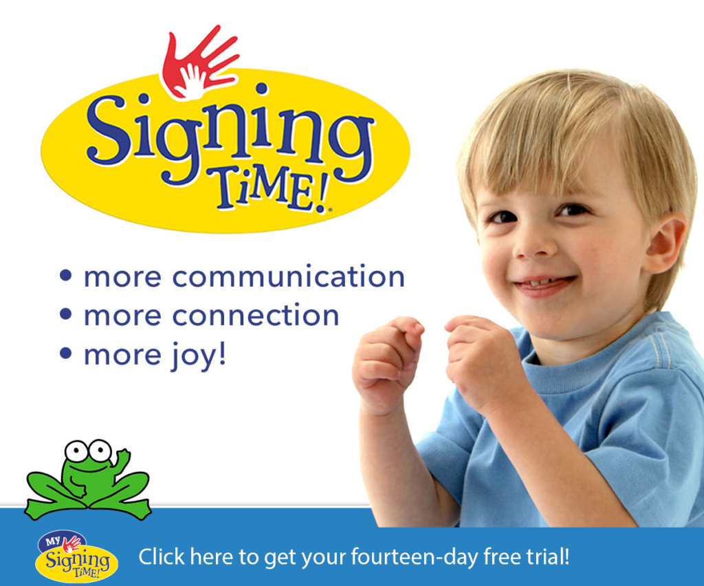 My Signing Time app for teaching babies and young children sign language.
