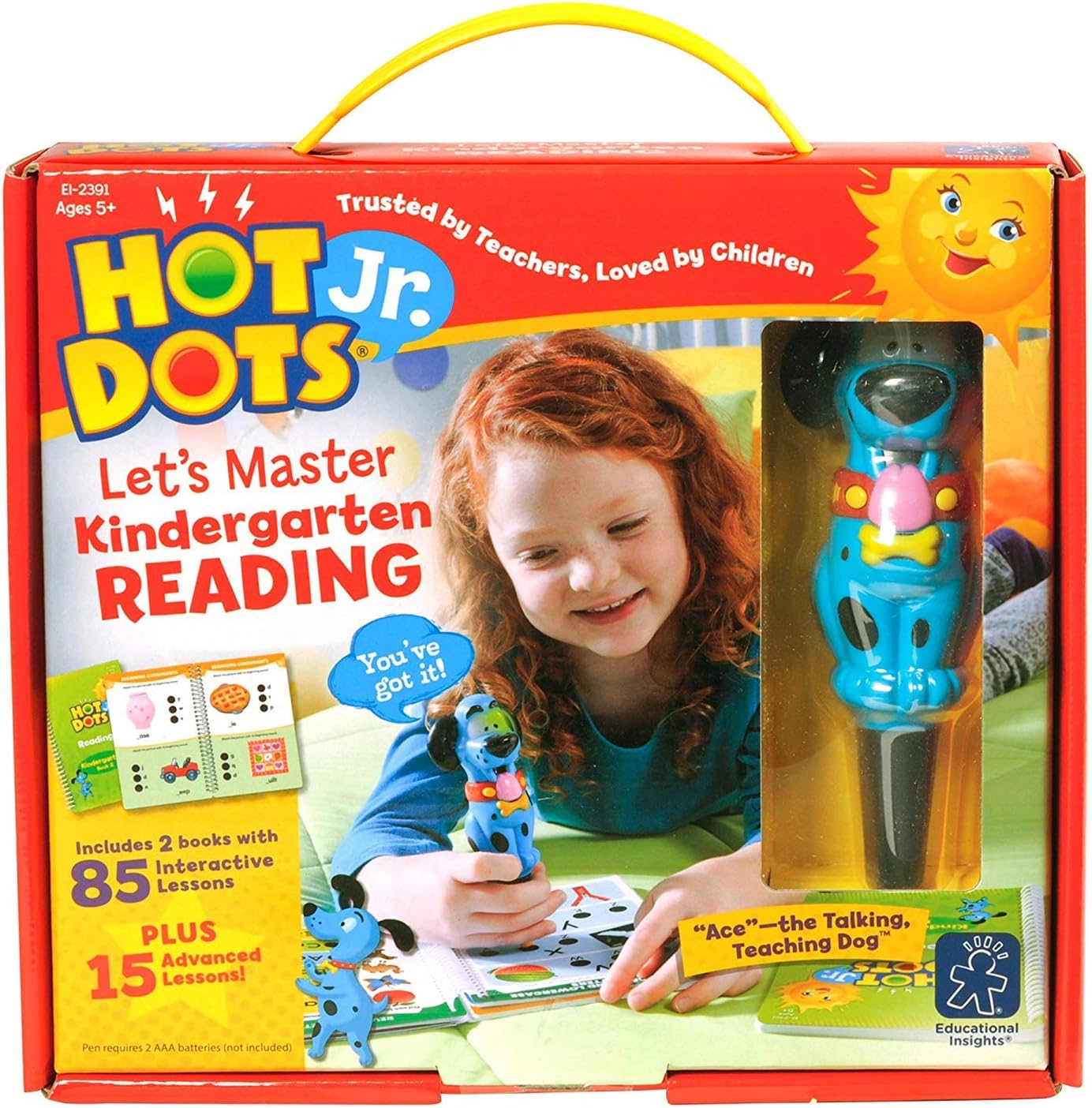 A Fun and Effective Learning Tool Hot Dots Jr. Let's Master Kindergarten Reading Set