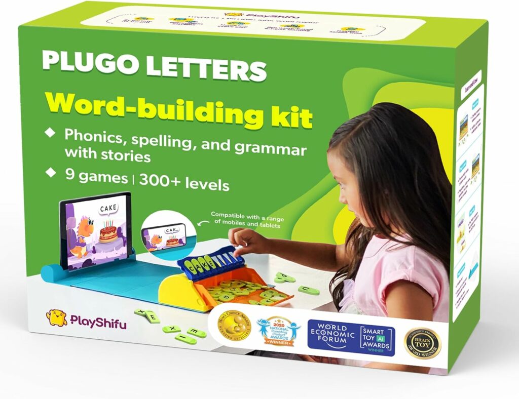 A Fun and Educational Toy for Early Literacy Plugo Letters Word Building Kit