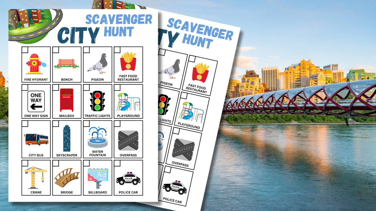 Free Printable City Scavenger Hunt For Kids