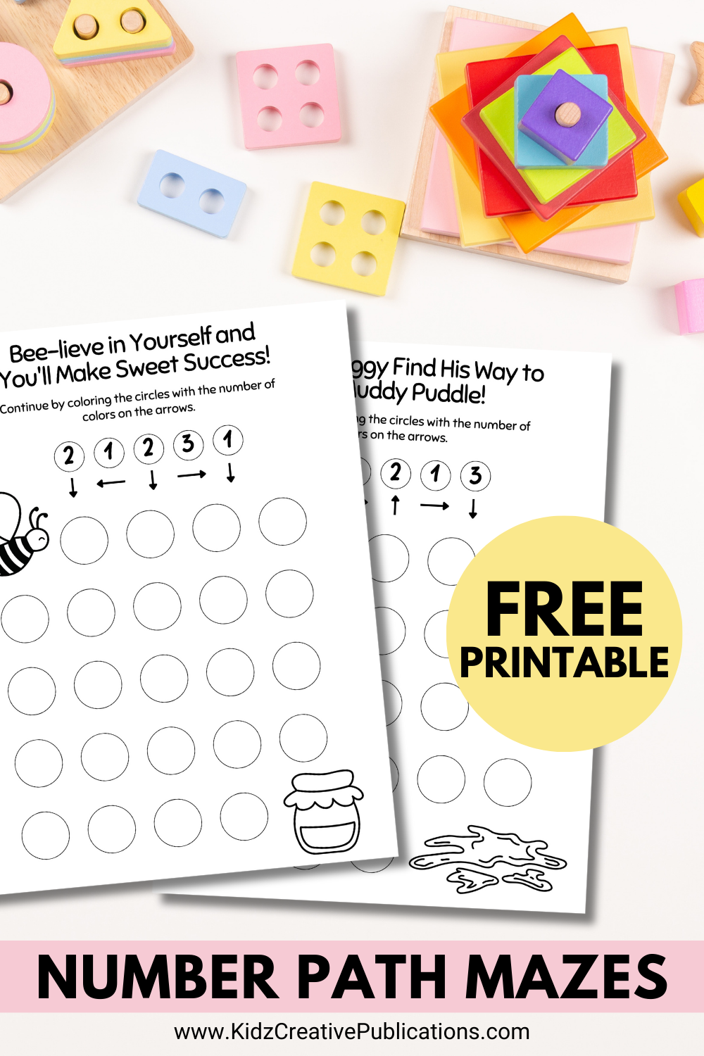 Free Printable Number Path Maze Worksheets