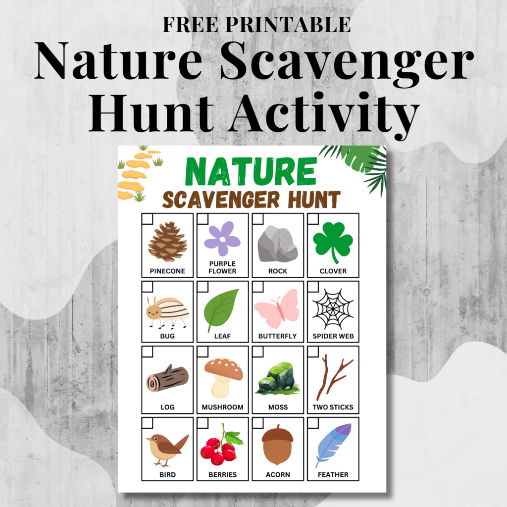 Free Printable Nature Scavenger Hunt Activity