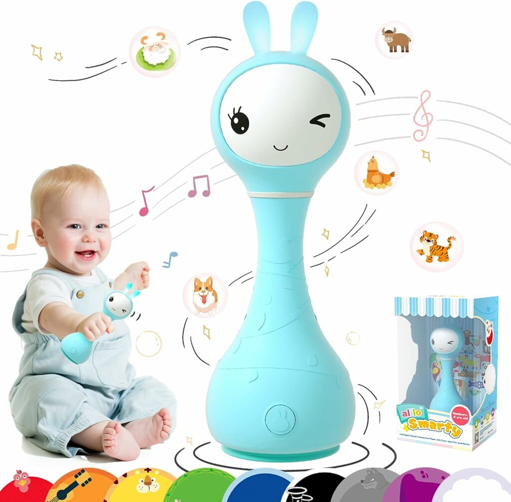 Smart Bunny Baby Rattle Musical Light Up Toy